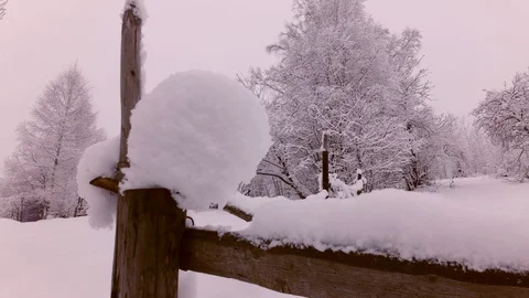 Cloudy winter day Stock Footage 105734354