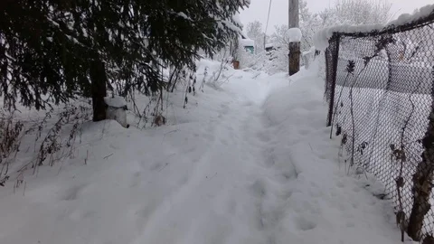 Cloudy winter day Stock Footage 105735125