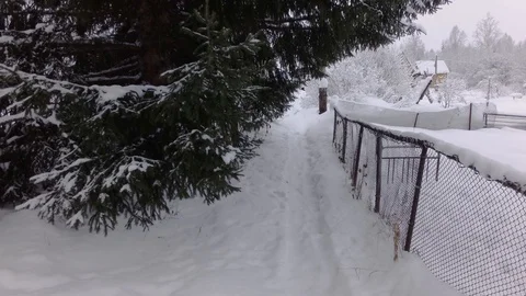 Cloudy winter day Stock Footage 105735140