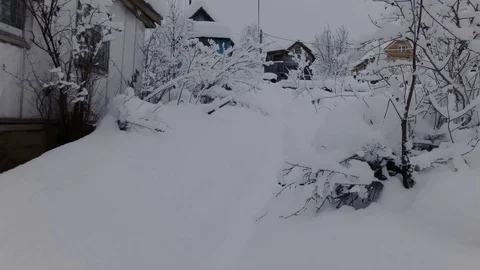 Cloudy winter day Stock Footage 105735213