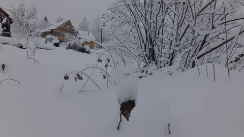 Cloudy winter day Stock Footage 105735376