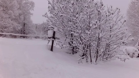 Cloudy winter day Stock Footage 105735995