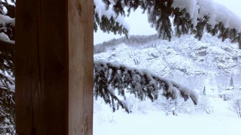 Cloudy winter day Stock Footage 105736134