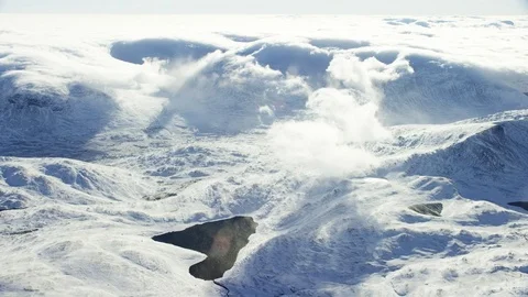 Cloudy Winter Stock Footage 85074401