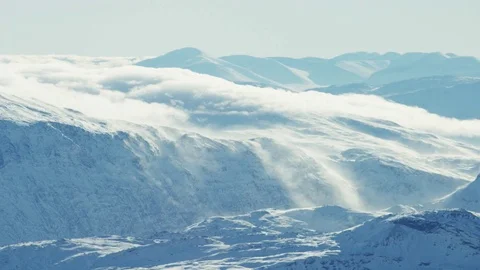 Cloudy Winter Stock Footage 85076218