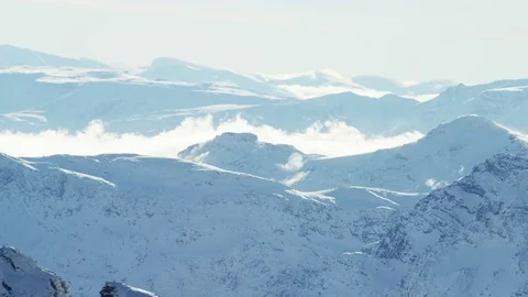 Cloudy Winter Stock Footage 85076663