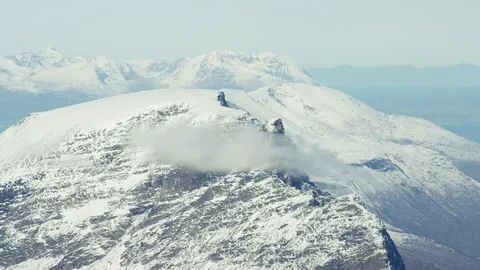 Cloudy Winter Stock Footage 85076852