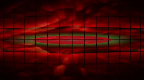 Cloudy/smoke effect behind cage/grill. HD 1080i Stock Footage 114115