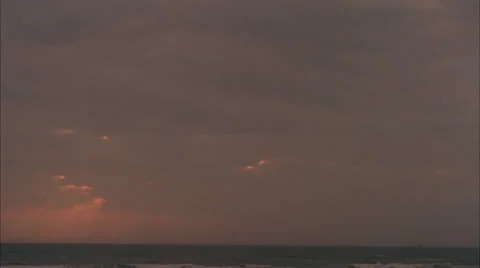 Cloudy,Sunrays,Time Lapse, Gulf of Mexico,Tx Stock Footage 26659093