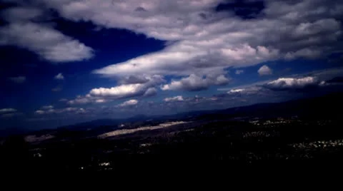 Clound shadoows time lapse Stock Footage 22633188