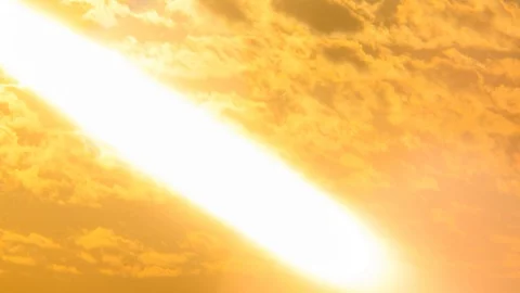 Clous up sunset timelapse Stock Footage 96540831