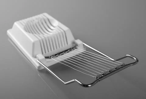 Clouse up of egg slicer Foto stock
