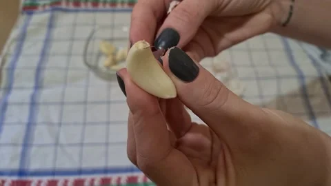  Clove Garlic Video stock 152411036