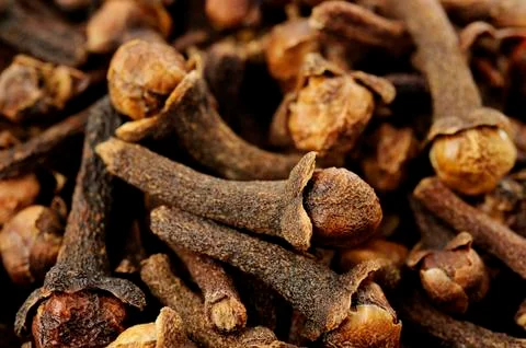 Clove spice background Stock Photos