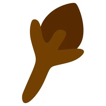 Clove spice vector illustration flat style icon for logo. Kitchen aromatic .. Stock Illustration