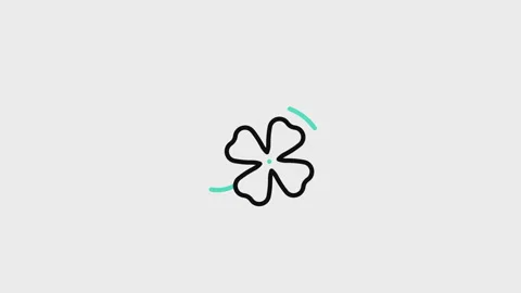 Clover Animated Icon Stock Footage 320226069