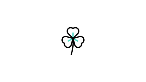 Clover Animated Icon Stock Footage 320232353