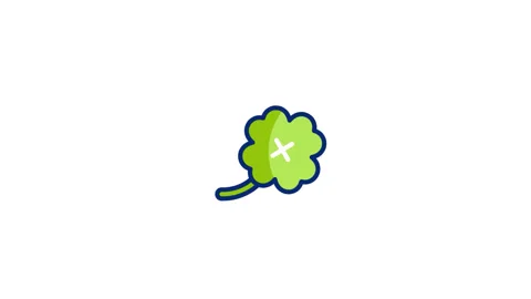 Clover Animated Icon Stock Footage 320232357