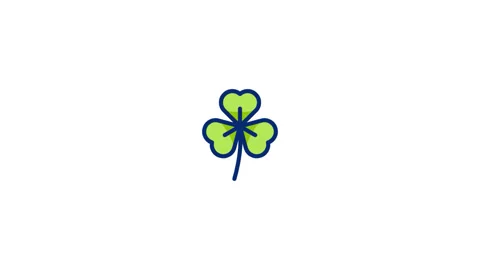 Clover Animated Icon Stock Footage 320232358