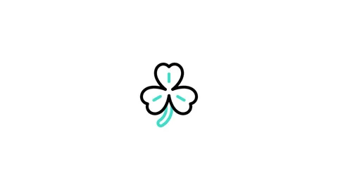Clover Animated Icon Stock Footage 320341109