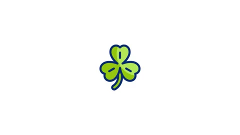 Clover Animated Icon Stock Footage 320341113