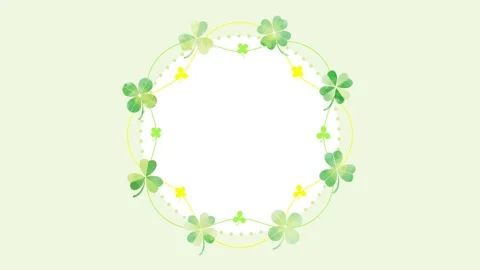 Clover animation for title background Stock Footage 309308944