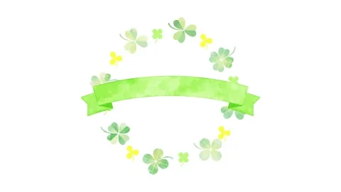 Clover animation for title background 動画素材 309309043
