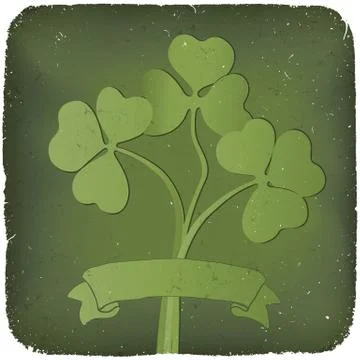 Clover background for st. patrick's day. eps10 스톡 일러스트