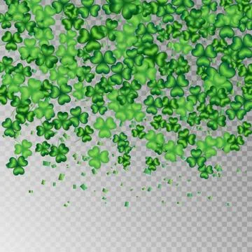 Clover background transparent Stock Illustration