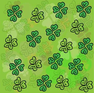 Clover background. vector Stock Illustration