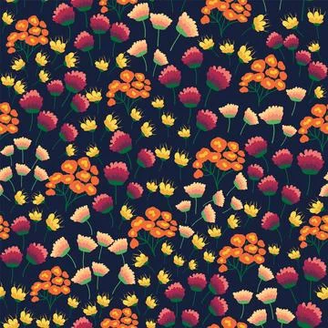 Clover blooming pink seamless pattern. St. Patrick's Day seamless pattern イラスト素材