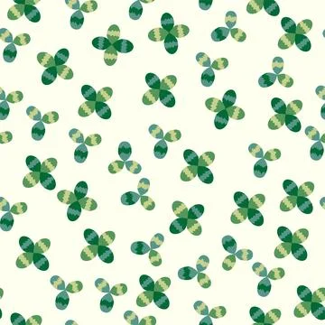 Clover blooming pink seamless pattern. St. Patrick's Day seamless pattern イラスト素材