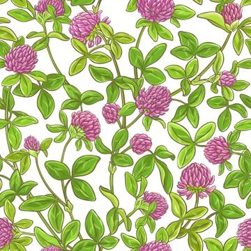 Clover branch vector pattern Stock Illustration