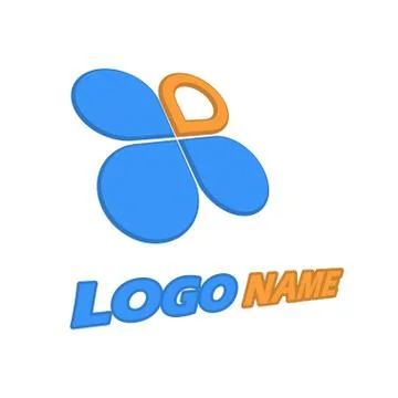 Clover concept of logo on white background Stock Illustration