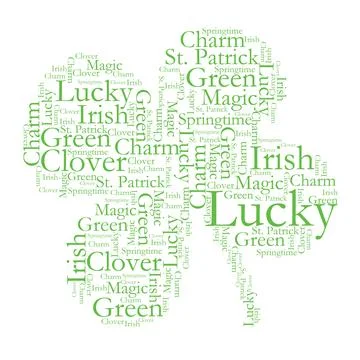 Clover Font Design Stock Photos
