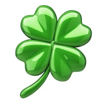 Clover with four leafs Illustrazione stock