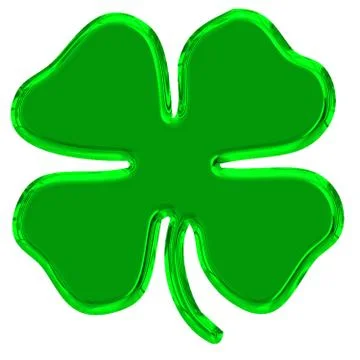 Clover green shiny Stock Illustration