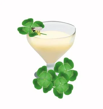 Clover honey Stock Illustration