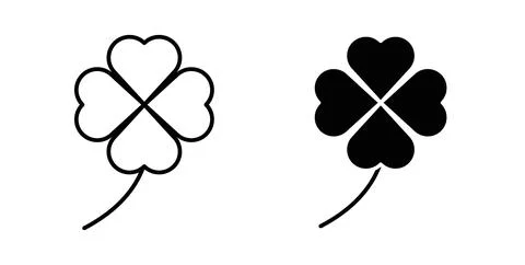 Clover icon Illustration designs pack for Web Stock Illustration