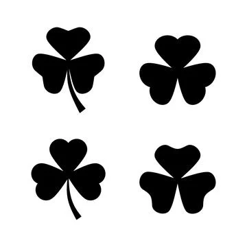 Clover icon vector. clover sign and symbol. four leaf clover icon. Stock Illustration