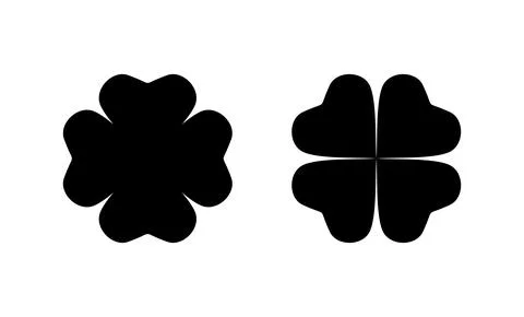 Clover icon vector. clover sign and symbol. four leaf clover icon. Stock Illustration