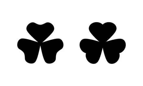 Clover icon vector. clover sign and symbol. four leaf clover icon. Stock Illustration