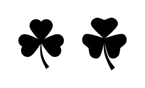 Clover icon vector. clover sign and symbol. four leaf clover icon. Stock Illustration