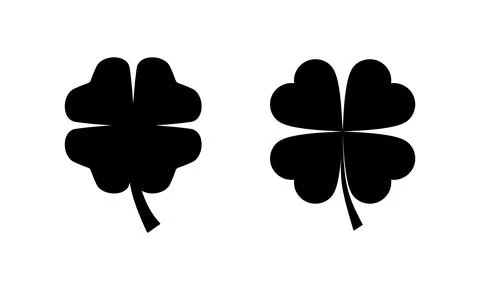 Clover icon vector. clover sign and symbol. four leaf clover icon. Stock Illustration