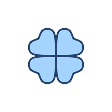 Clover icon vector. clover sign and symbol. four leaf clover icon. Stock Illustration