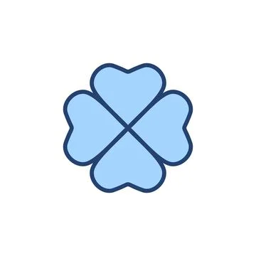 Clover icon vector. clover sign and symbol. four leaf clover icon. Stock Illustration