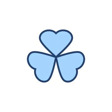 Clover icon vector. clover sign and symbol. four leaf clover icon. Stock Illustration