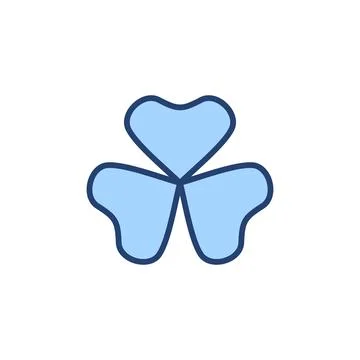 Clover icon vector. clover sign and symbol. four leaf clover icon. Stock Illustration