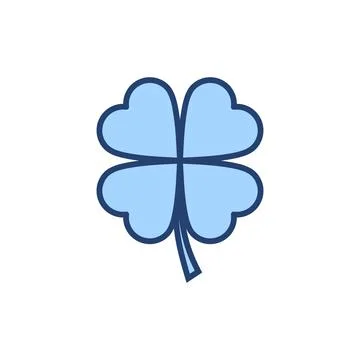 Clover icon vector. clover sign and symbol. four leaf clover icon. Stock Illustration