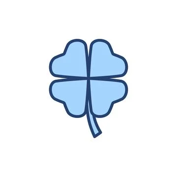 Clover icon vector. clover sign and symbol. four leaf clover icon. Stock Illustration